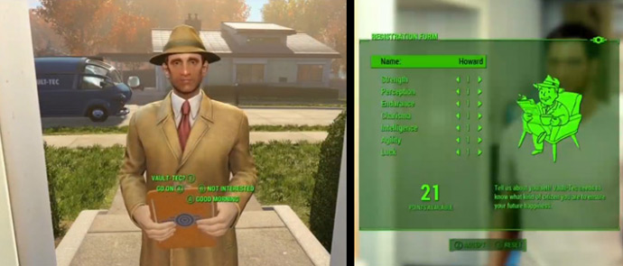Настройка скиллов, навыков и умений в Fallout 4 вплетено в канву игры