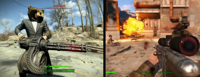 Оружие и броня в Fallout 4