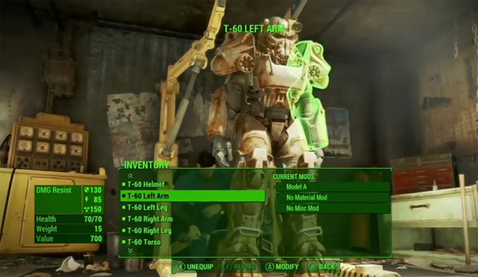 Броня и ее модификация в Fallout 4